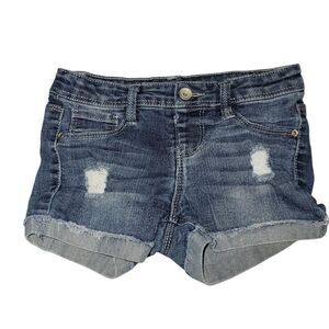 Members Market Kids Blue Denim Shorts Size 6/6x